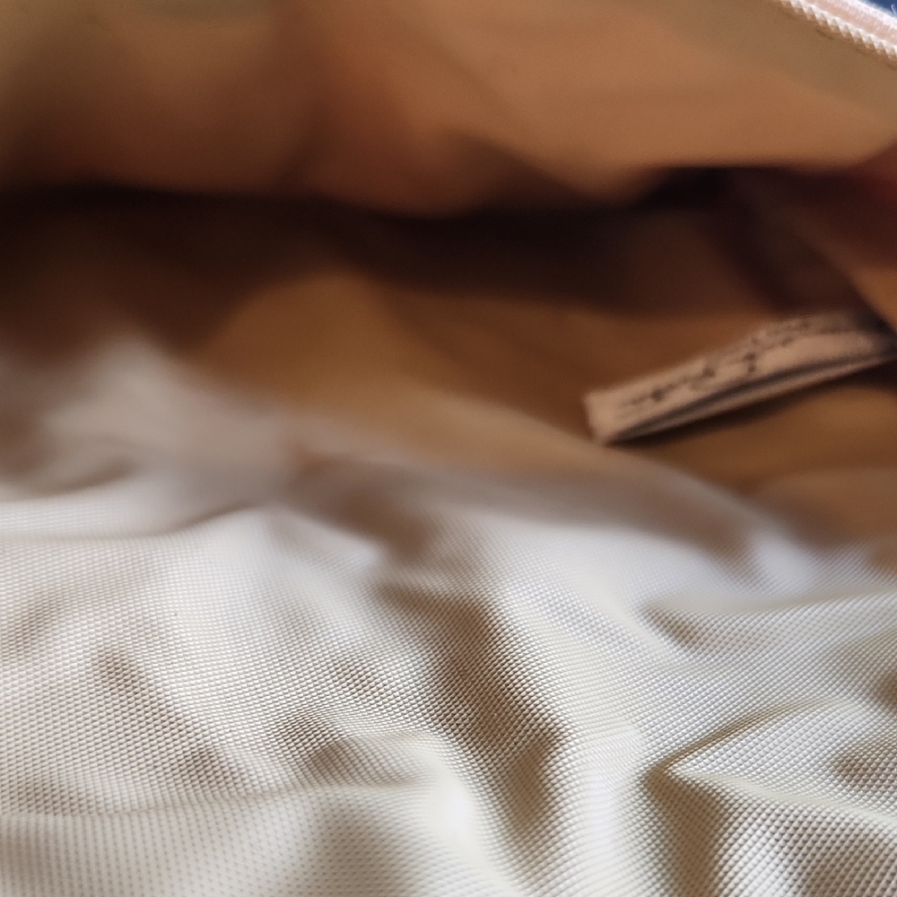 Oscar de la Renta Beige Clutch with Monogram Pattern - Picture 5 of 5
